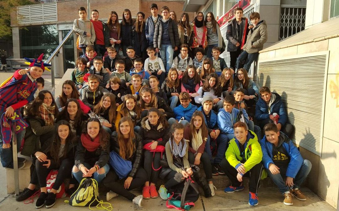 Alumnes d’ESO al Palau Blaugrana a veure el Barça de bàsquet