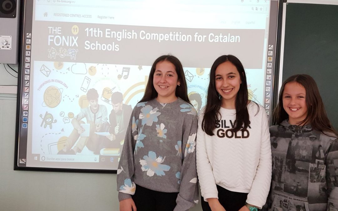 Alumnes d’ESO finalistes al concurs de llengua anglesa FONIX 2018