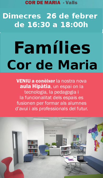 VENIU A CONÈIXER LA NOVA AULA HIPÀTIA